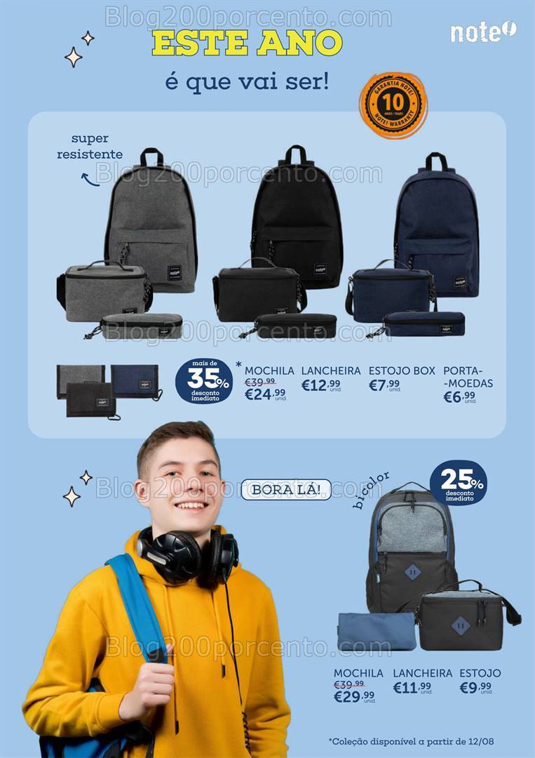 Antevisão Folheto NOTE Regresso às Aulas Promoções de 1 agosto a 23 setembro