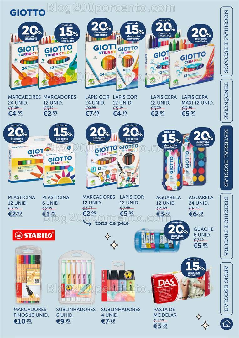 Antevisão Folheto NOTE Regresso às Aulas Promoções de 1 agosto a 23 setembro