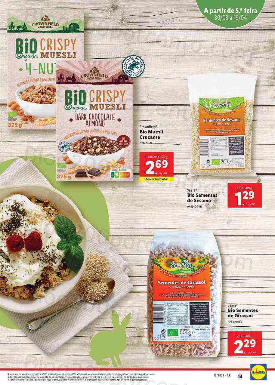 Antevisão Folheto LIDL Especial BIO Promoções de 30 março a 19 abril