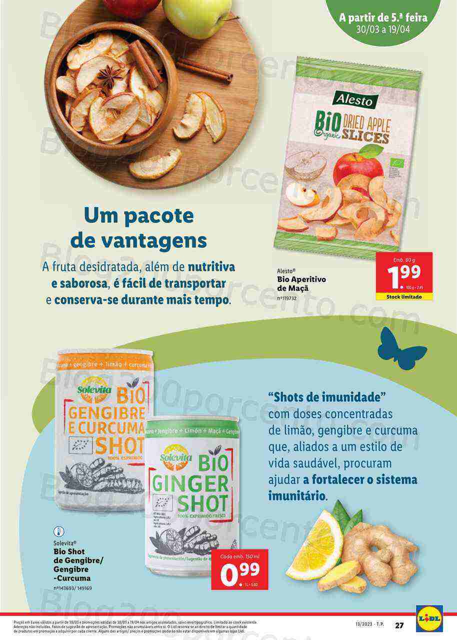 Antevisão Folheto LIDL Especial BIO Promoções de 30 março a 19 abril