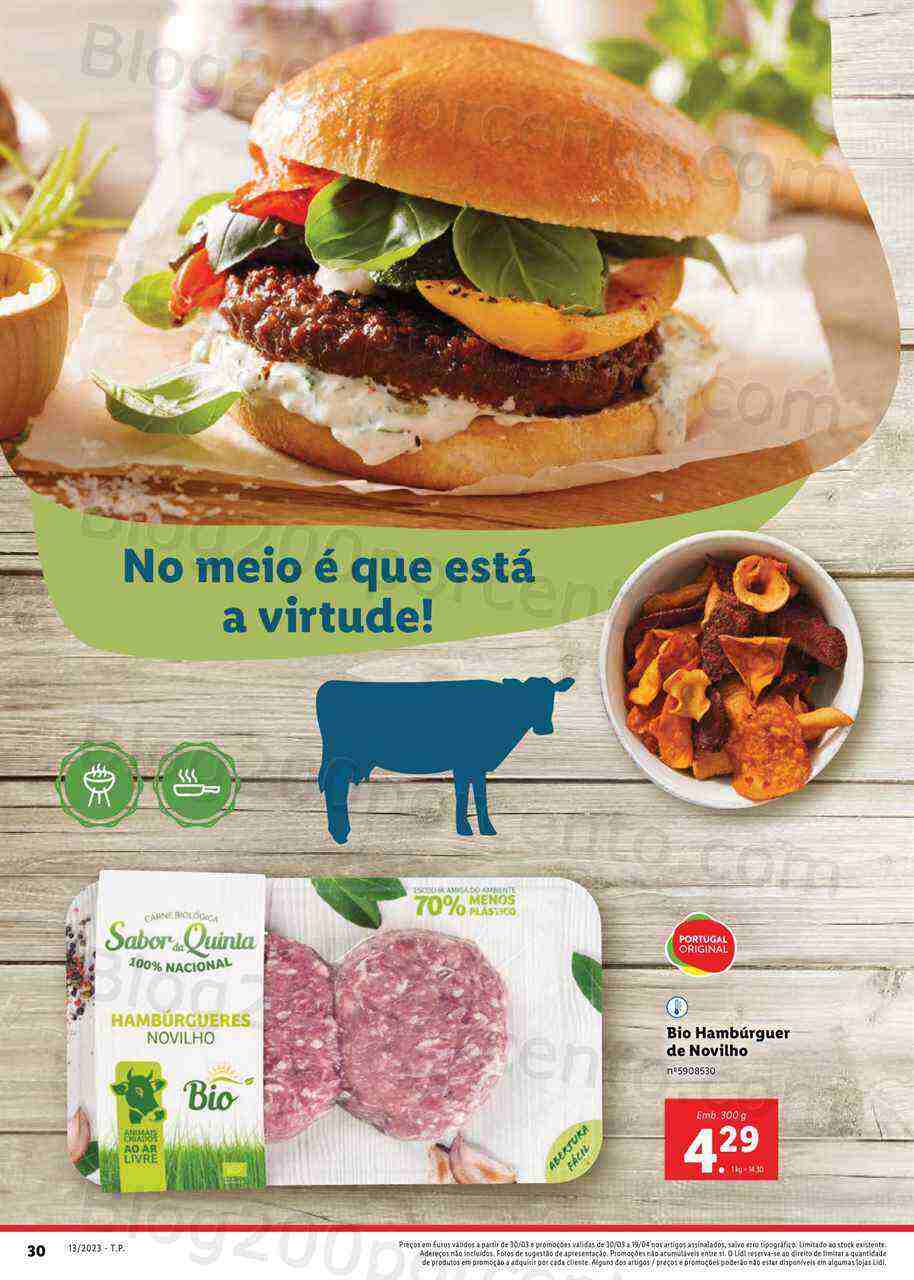 Antevisão Folheto LIDL Especial BIO Promoções de 30 março a 19 abril