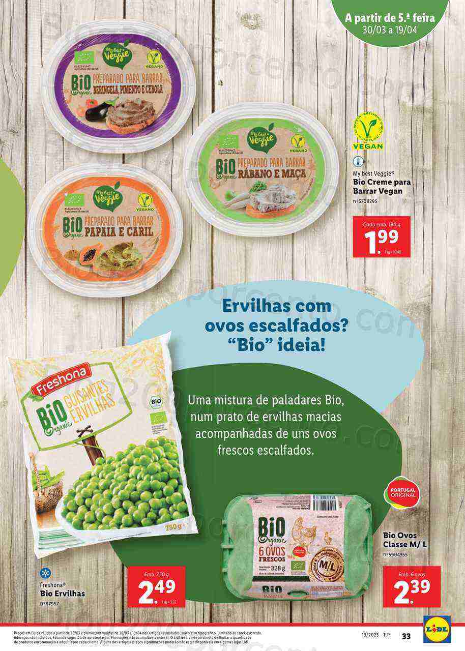 Antevisão Folheto LIDL Especial BIO Promoções de 30 março a 19 abril