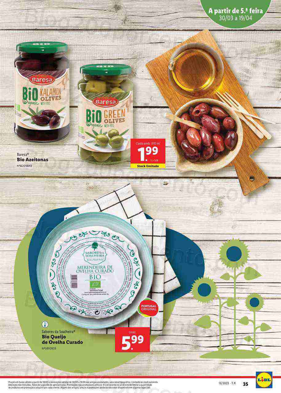 Antevisão Folheto LIDL Especial BIO Promoções de 30 março a 19 abril