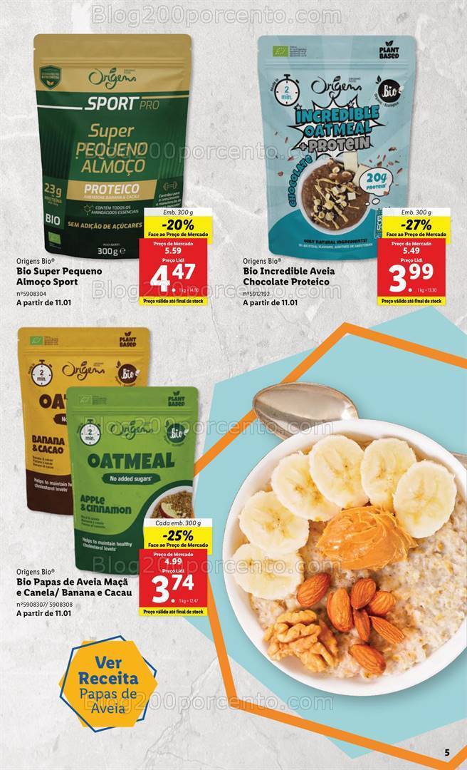 Antevisão Folheto LIDL Desporto e Vida Saudável Promoções de 4 a 17 janeiro