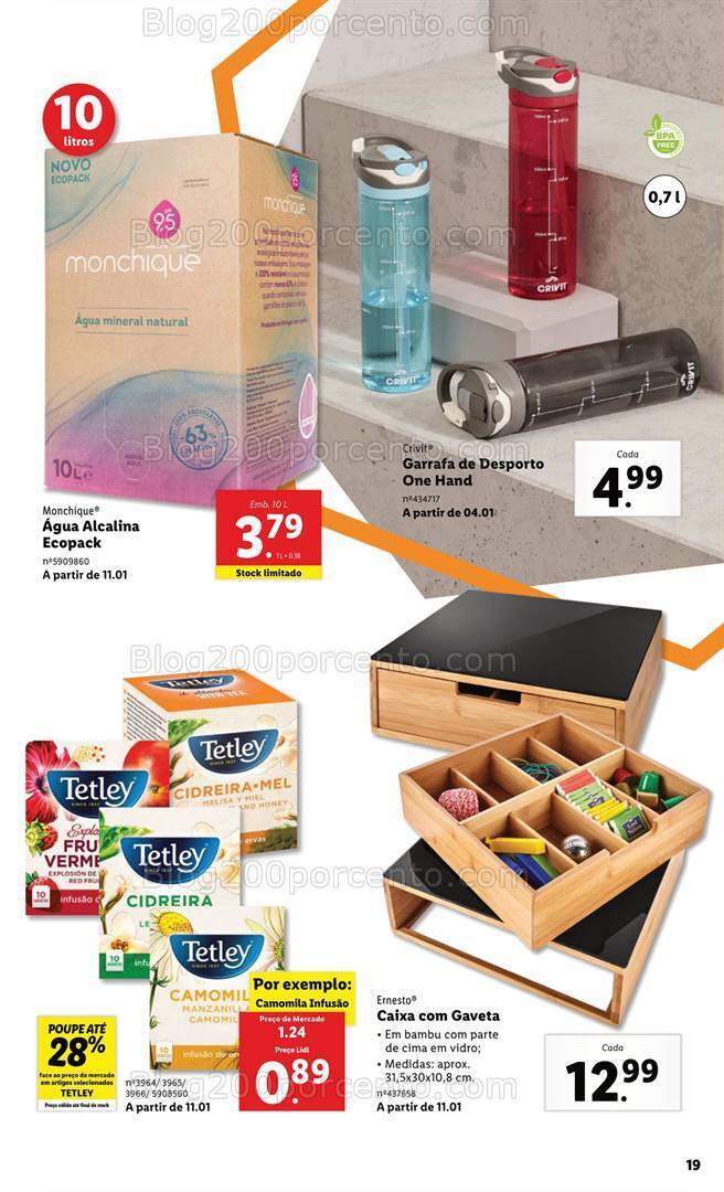 Antevisão Folheto LIDL Desporto e Vida Saudável Promoções de 4 a 17 janeiro