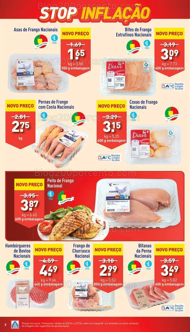 Antevisão Folheto ALDI Stop Inflação Promoções até 2 julho