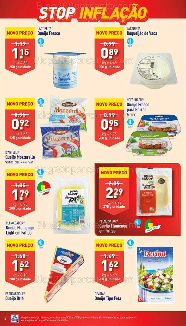 Antevisão Folheto ALDI Stop Inflação Promoções até 2 julho