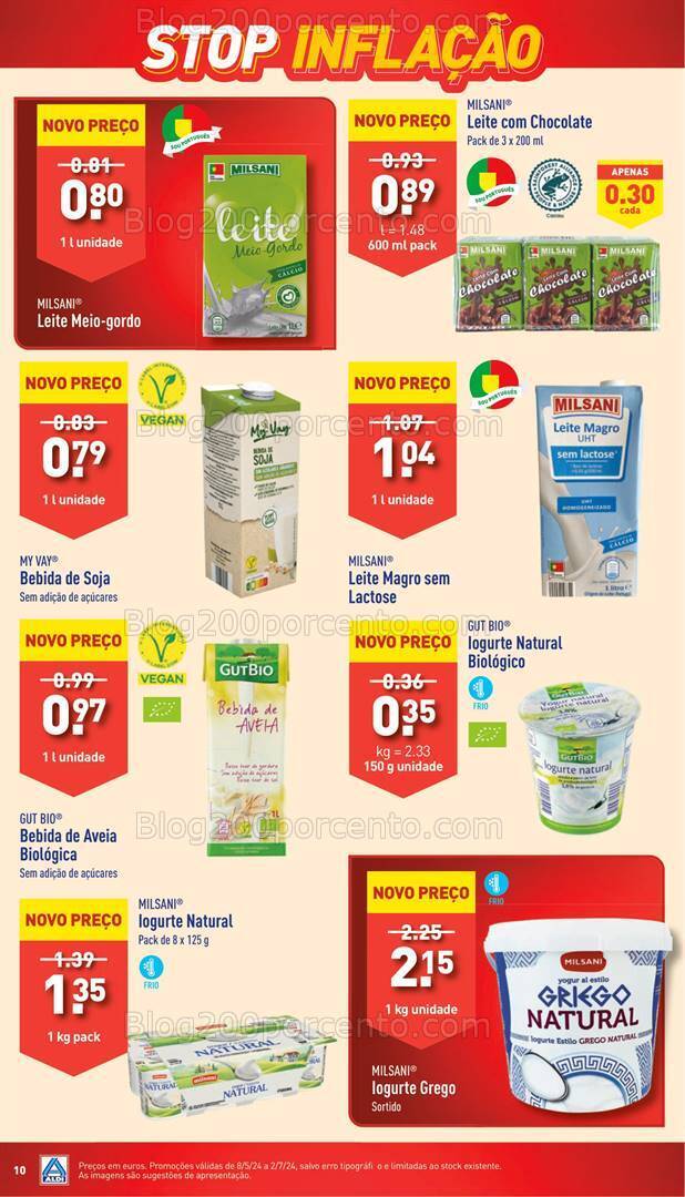Antevisão Folheto ALDI Stop Inflação Promoções até 2 julho