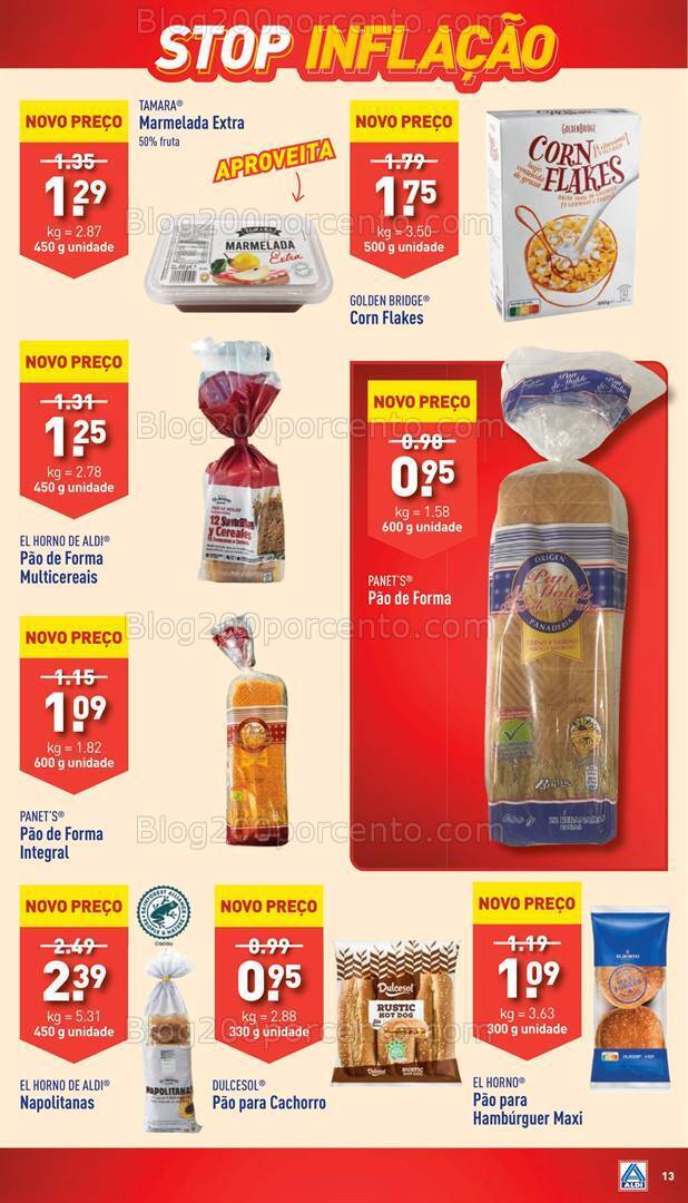 Antevisão Folheto ALDI Stop Inflação Promoções até 2 julho