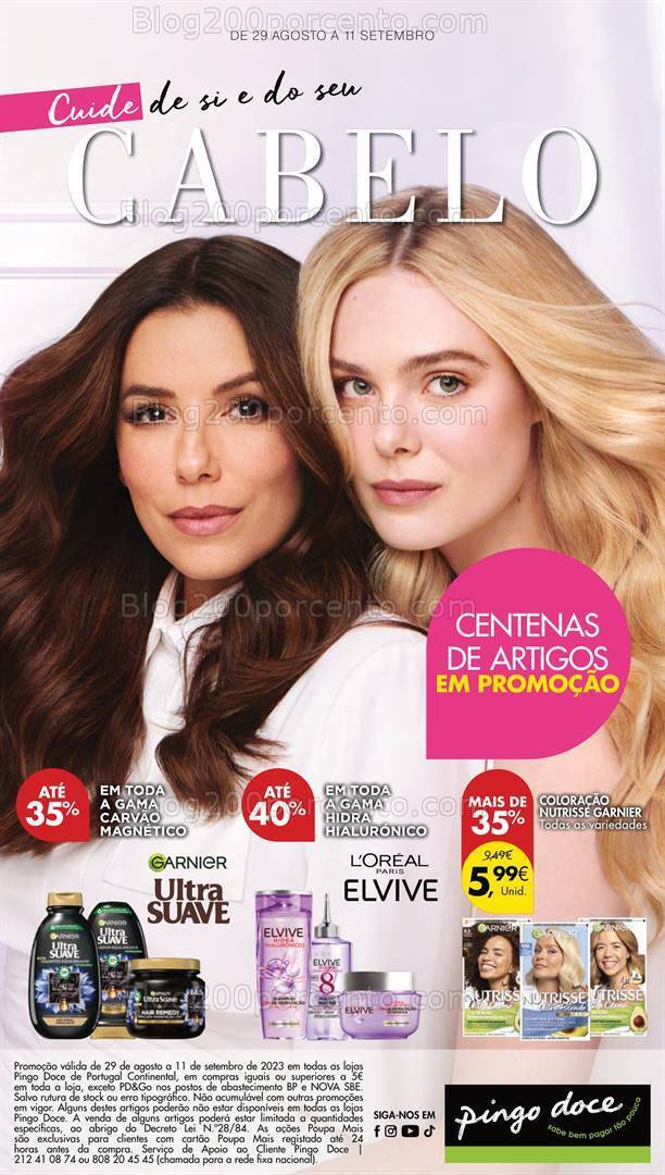 Antevisão Folheto PINGO DOCE Especial Cabelo Promoções de 29 agosto a 11 setembro