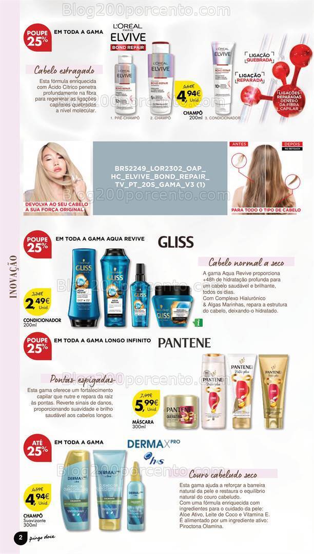 Antevisão Folheto PINGO DOCE Especial Cabelo Promoções de 29 agosto a 11 setembro
