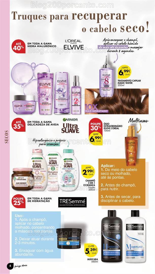Antevisão Folheto PINGO DOCE Especial Cabelo Promoções de 29 agosto a 11 setembro
