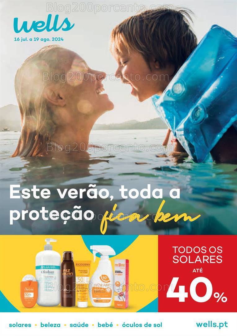 Antevisão Folheto WELLS Promoções de 16 julho a 19 agosto