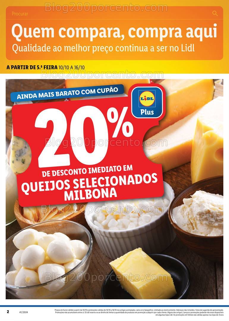 Antevisão Folheto LIDL Extra Évora Promoções de 10 a 16 outubro