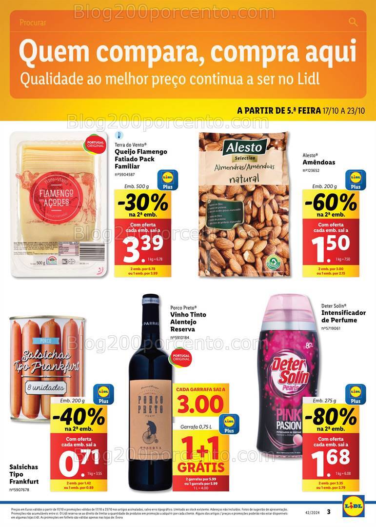 Antevisão Folheto LIDL Extra Évora Promoções de 17 a 23 outubro