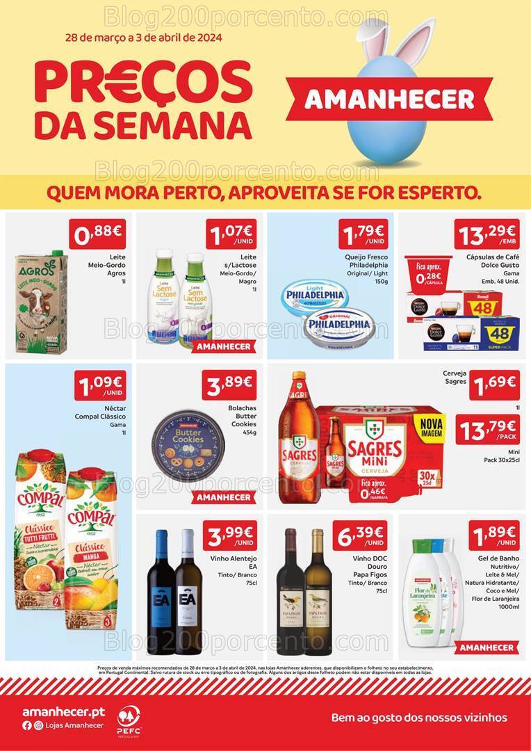 Antevisão Folheto AMANHECER Promoções de 28 março a 3 abril
