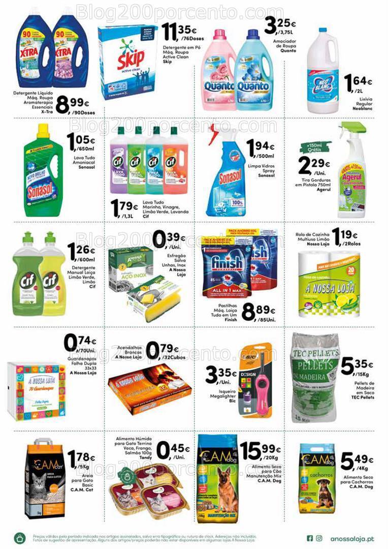 Antevisão Folheto A NOSSA LOJA Promoções 17 fevereiro a 3 março