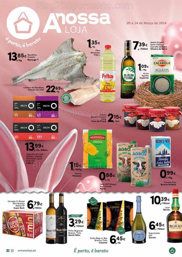 Antevisão Folheto A NOSSA LOJA Promoções de 9 a 24 março