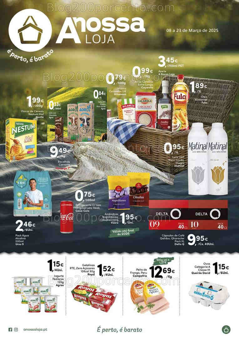Antevisão Folheto A NOSSA LOJA Promoções de 8 a 23 março
