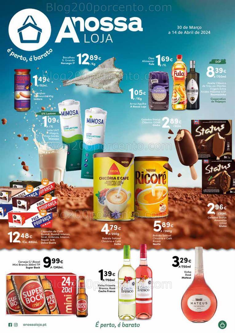 Antevisão Folheto A NOSSA LOJA Promoções de 30 março a 14 abril