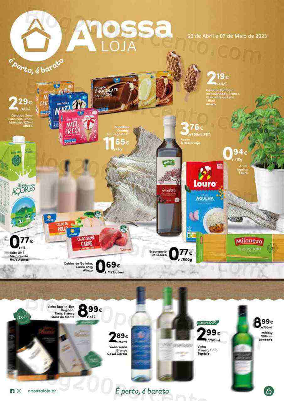 Antevisão Folheto A NOSSA LOJA Promoções de 19 abril a 4 maio