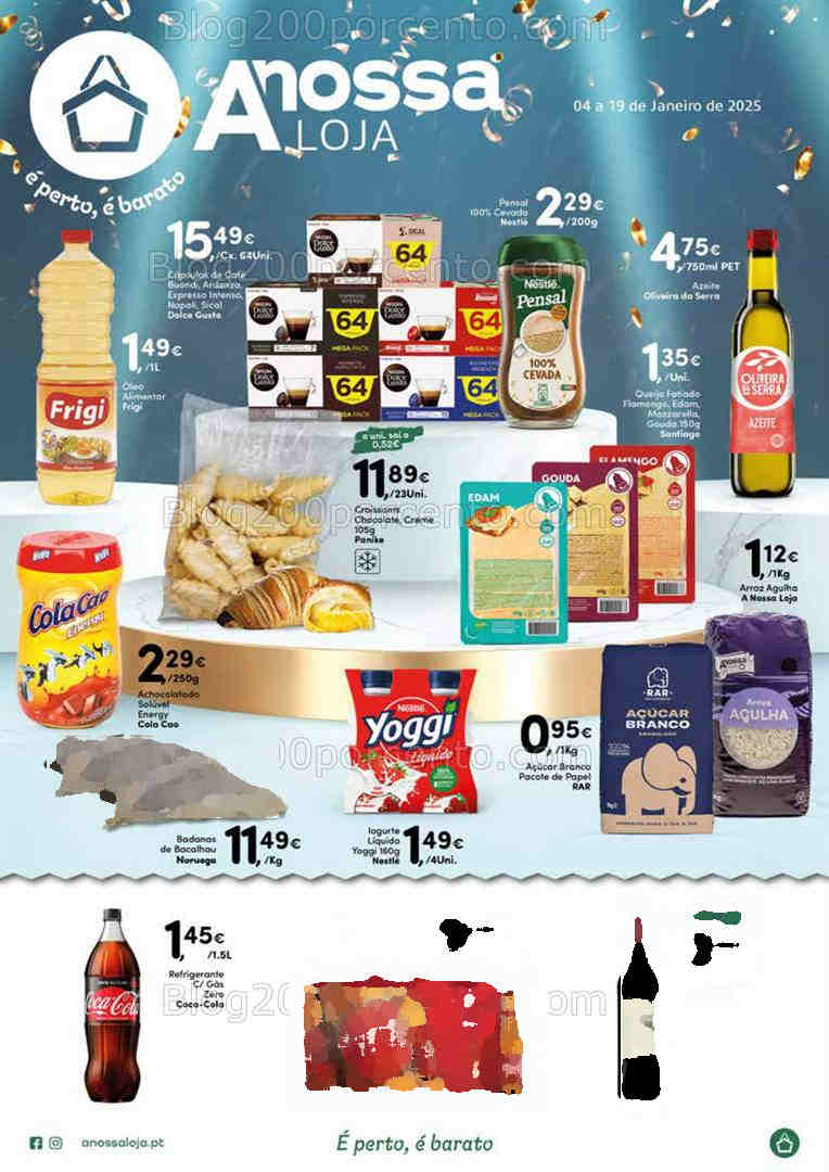 Antevisão Folheto A NOSSA LOJA Promoções de 4 a 19 janeiro