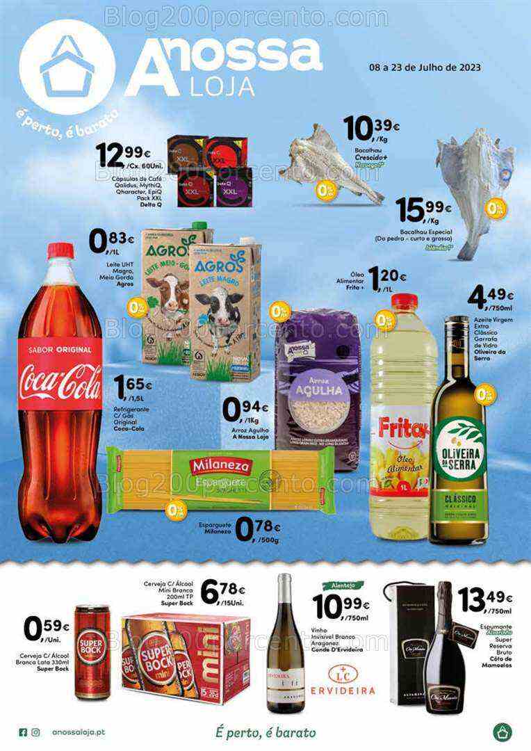 Antevisão Folheto A NOSSA LOJA Promoções de 8 a 23 julho