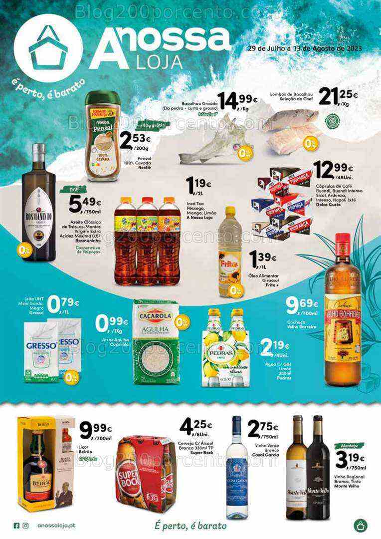 Antevisão Folheto A NOSSA LOJA Promoções de 27 junho a 11 agosto