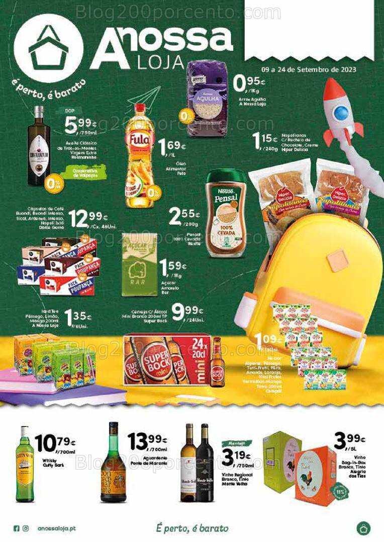 Antevisão Folheto A NOSSA LOJA Promoções de 7 a 22 setembro