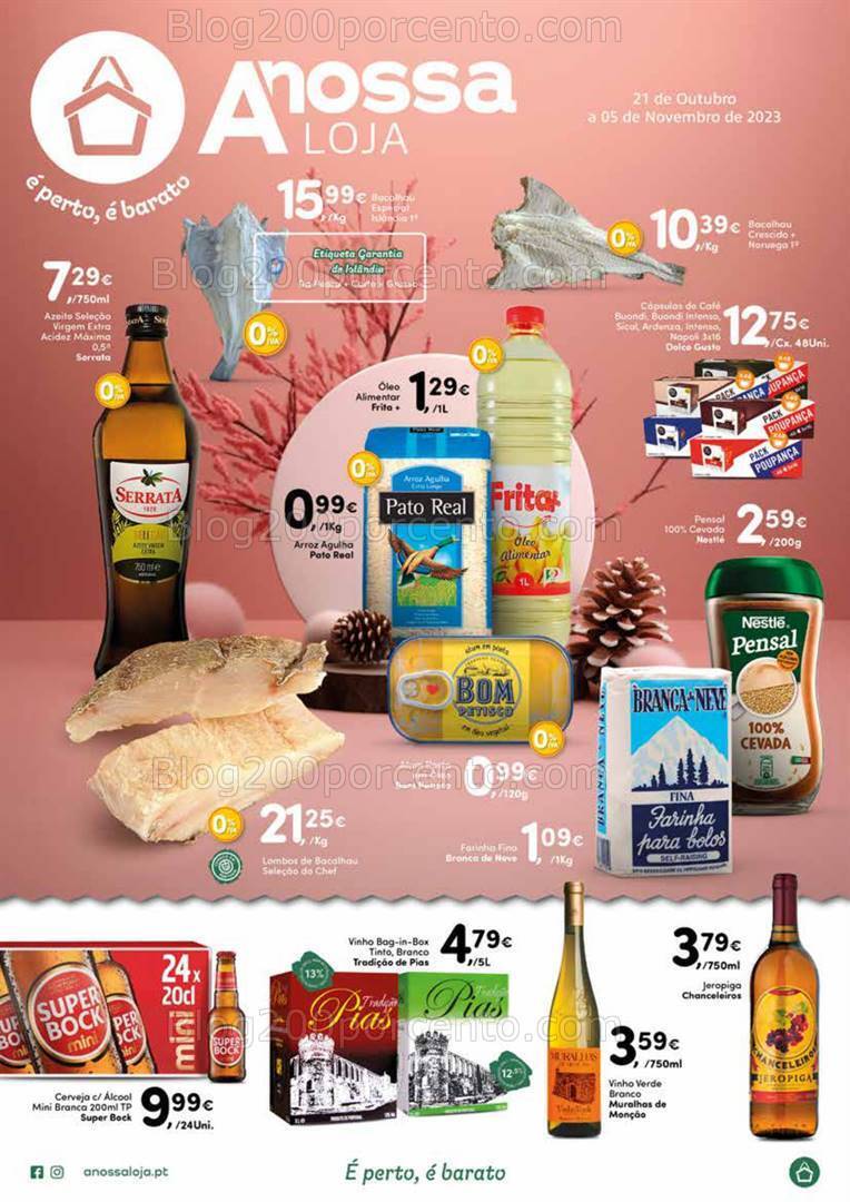 Antevisão Folheto A NOSSA LOJA Promoções até 5 novembro