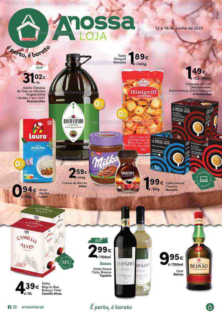 Antevisão Folheto A NOSSA LOJA Promoções até 16 junho
