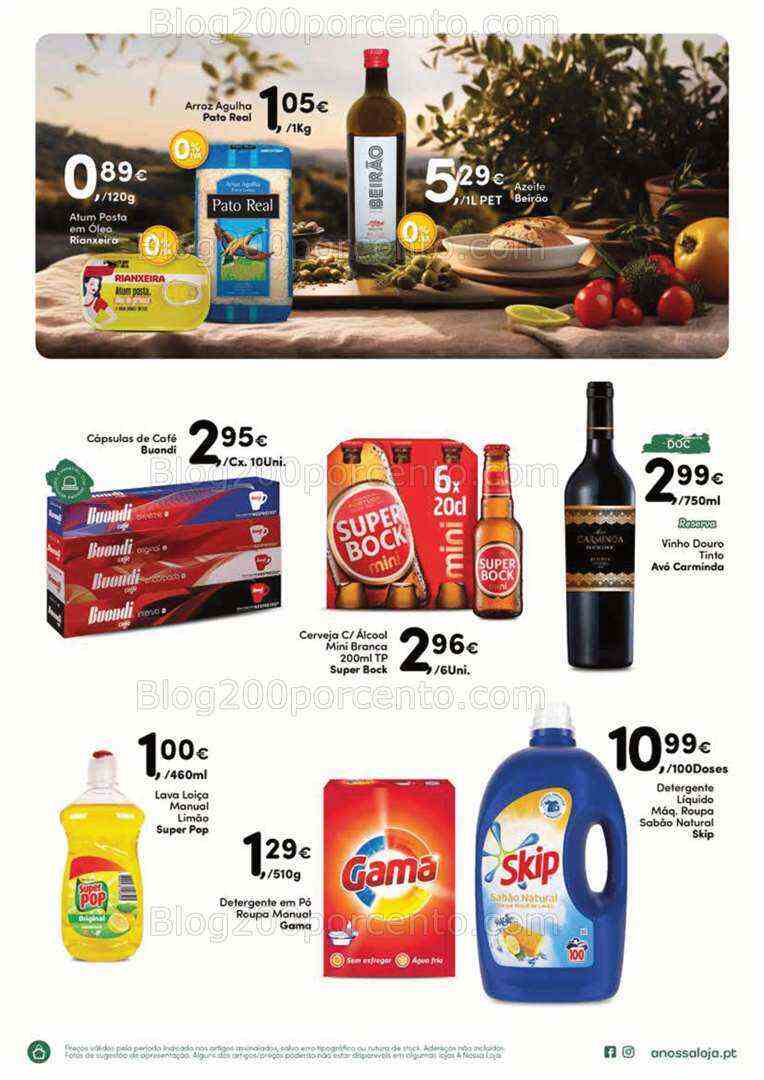 Antevisão Folheto A NOSSA LOJA Promoções de 24 a 28 julho