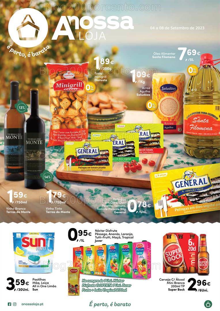 Antevisão Folheto A NOSSA LOJA Promoções de 2 a 6 setembro