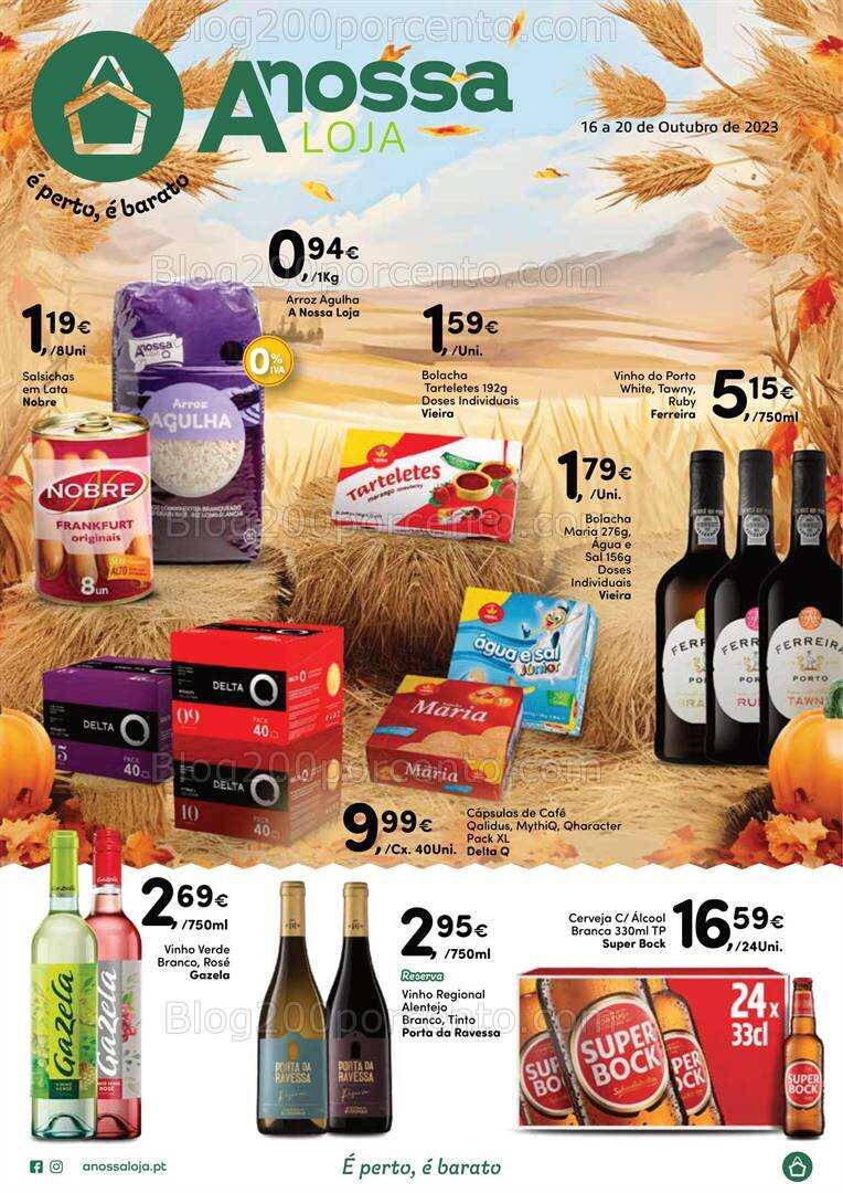 Antevisão Folheto A NOSSA LOJA Promoções de 16 a 20 outubro