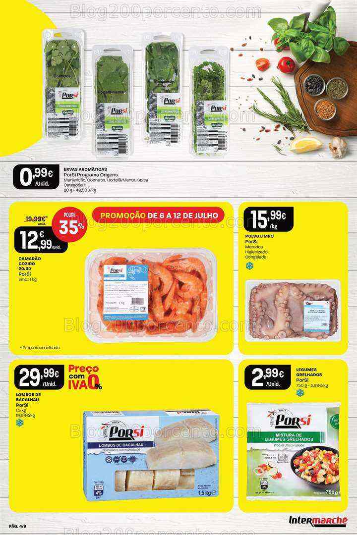 Antevisão Folheto INTERMARCHÉ Especial Porsi Promoções de 6 a 12 julho