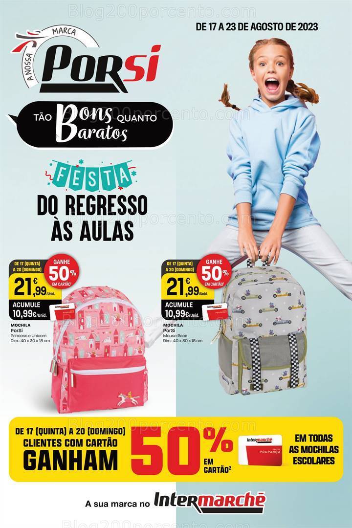 Antevisão Folheto INTERMARCHÉ Porsi Promoções de 17 a 23 agosto