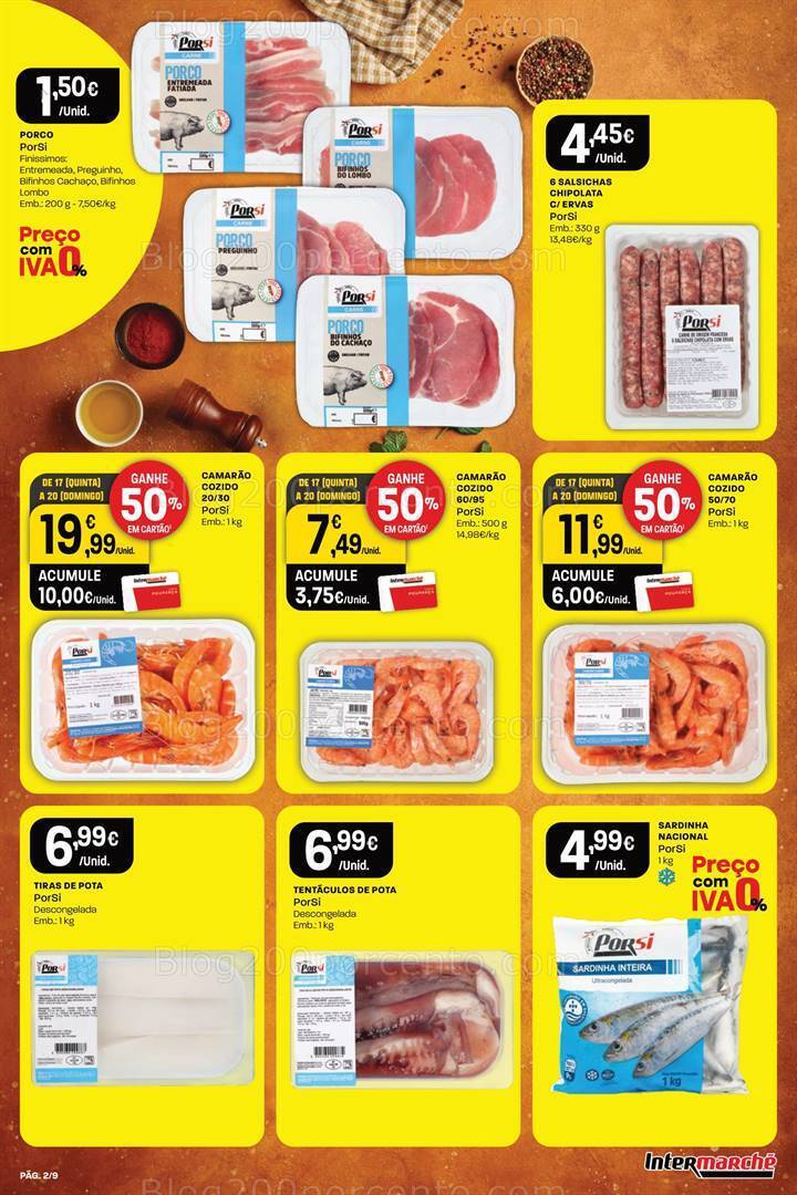 Antevisão Folheto INTERMARCHÉ Porsi Promoções de 17 a 23 agosto