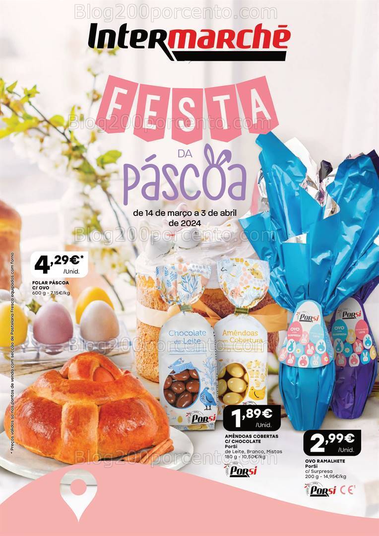 Antevisão Folheto INTERMARCHÉ Contact Páscoa Promoções de 14 março a 3 abril