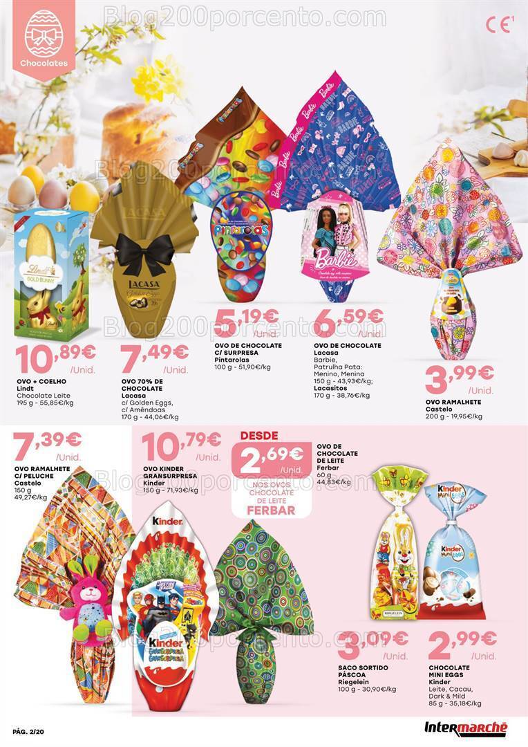 Antevisão Folheto INTERMARCHÉ Contact Páscoa Promoções de 14 março a 3 abril
