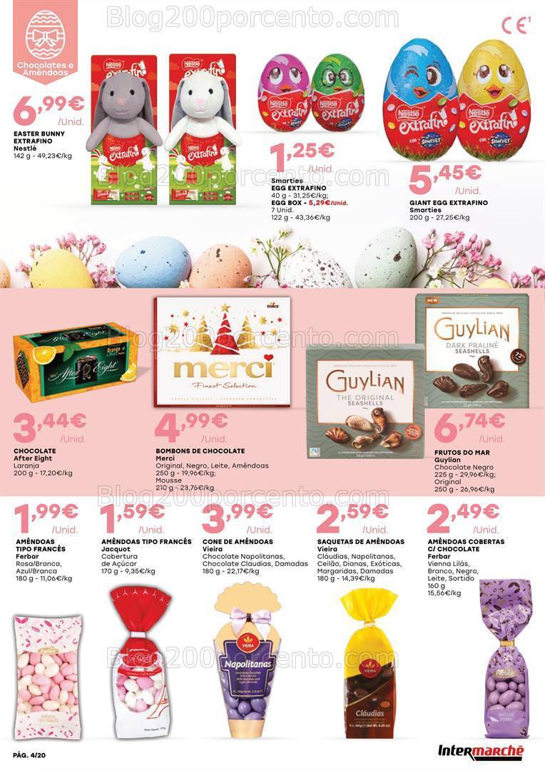 Antevisão Folheto INTERMARCHÉ Contact Páscoa Promoções de 14 março a 3 abril