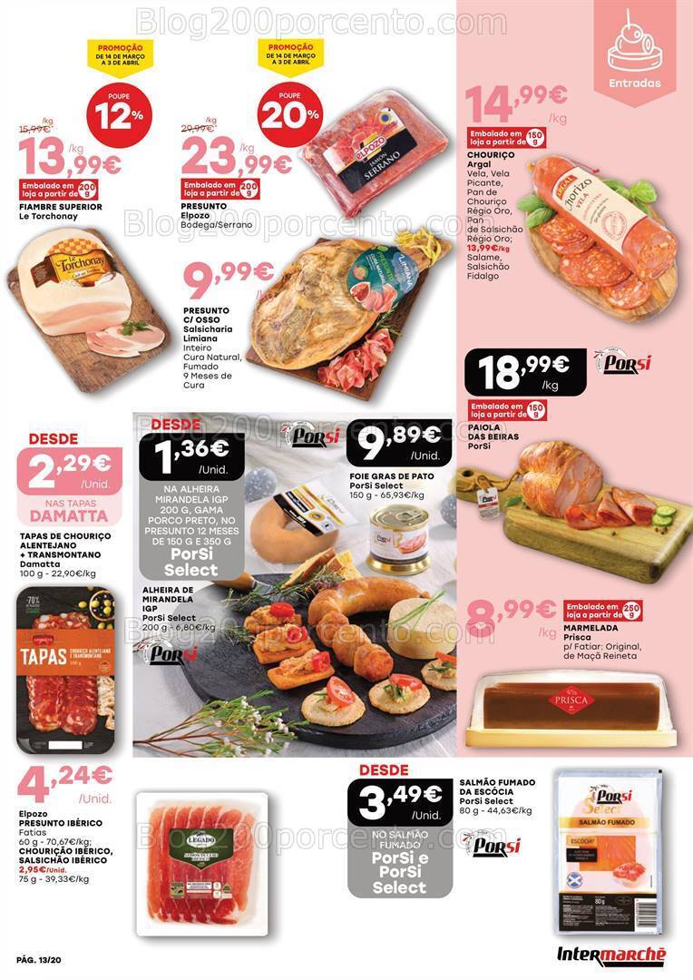 Antevisão Folheto INTERMARCHÉ Contact Páscoa Promoções de 14 março a 3 abril
