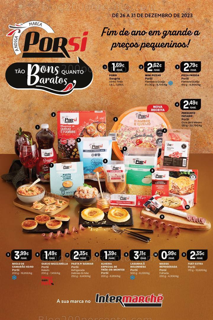 Antevisão Folheto INTERMARCHÉ Porsi Promoções de 26 a 31 dezembro