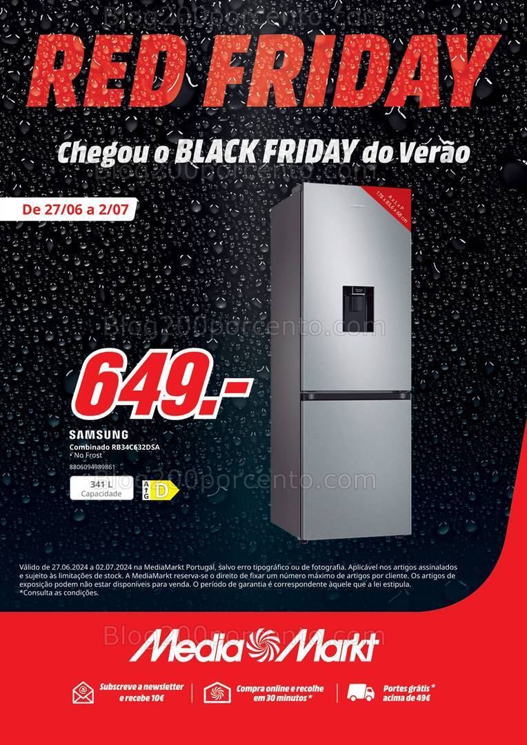 Antevisão Folheto MEDIAMARKT Red Friday Promoções de 27 junho a 2 julho