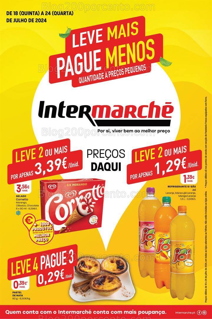 Antevisão Folheto INTERMARCHÉ Mini Promoções de 18 a 24 julho