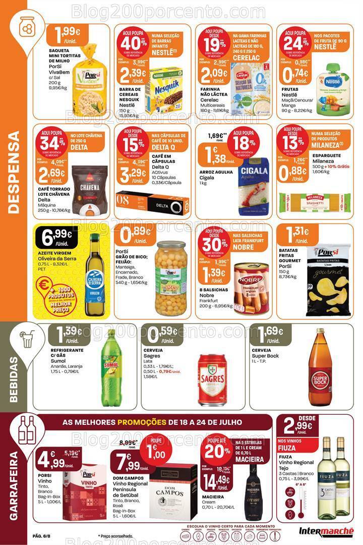 Antevisão Folheto INTERMARCHÉ Mini Promoções de 18 a 24 julho
