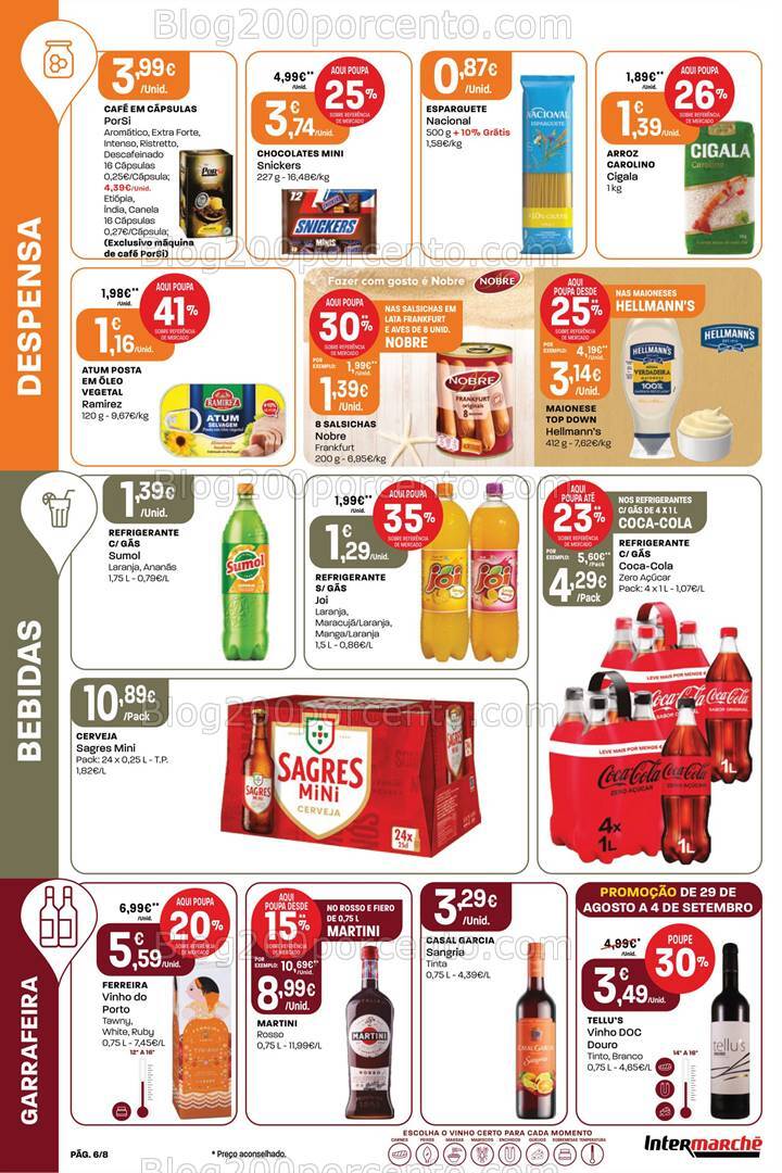 Antevisão Folheto INTERMARCHÉ Mini Promoções de 29 agosto a 4 setembro