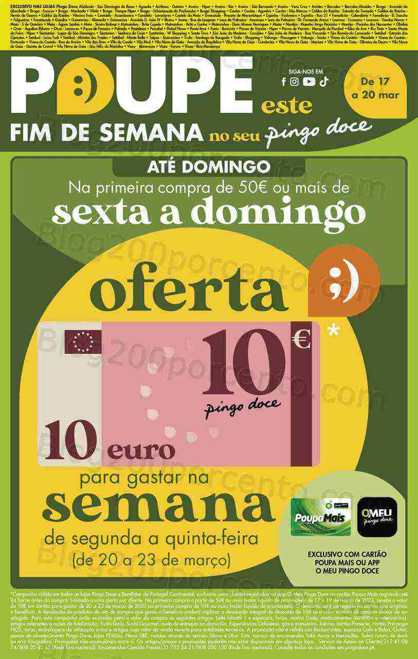Antevisão Folheto PINGO DOCE Norte Promoções Fim de Semana - 17 a 20 março