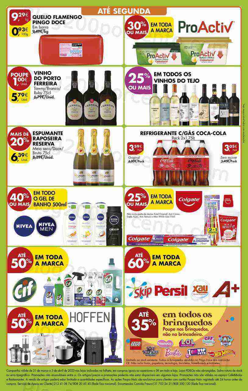 Antevisão Folheto PINGO DOCE Norte Fim de Semana - 31 março a 3 abril