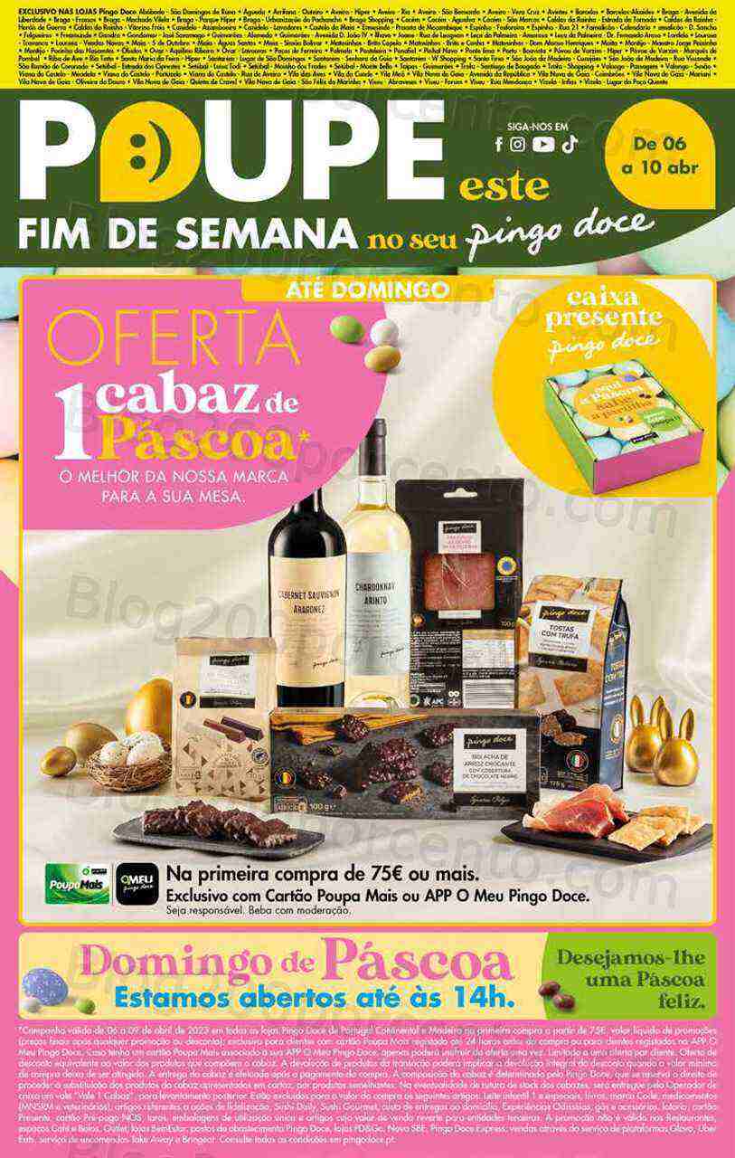 Antevisão Folheto PINGO DOCE Norte Promoções Fim de Semana - 6 a 10 abril