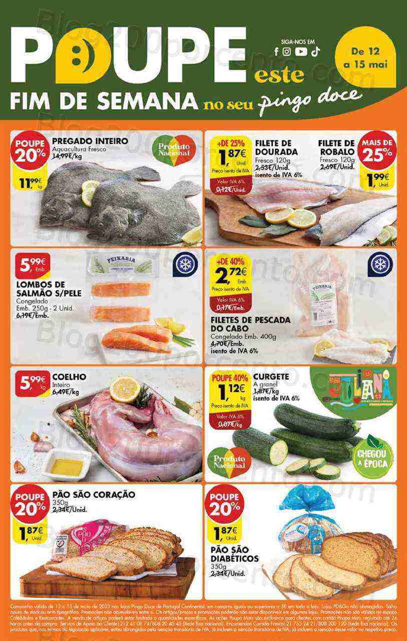 Antevisão Folheto PINGO DOCE Norte Promoções Fim de Semana - 12 a 15 maio